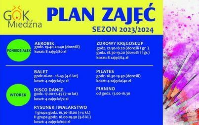 Zdjęcie do PLAN ZAJĘĆ sezon 2023/2024
