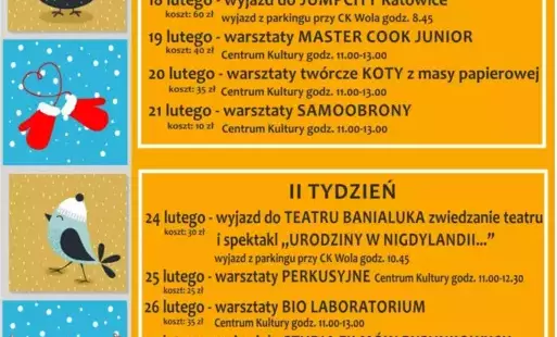 Zdjęcie do FERIE ZIMOWE Z GOK 2025