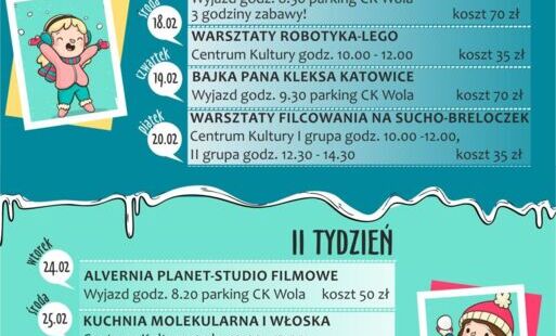 Zdjęcie do FERIE Z KULTURĄ