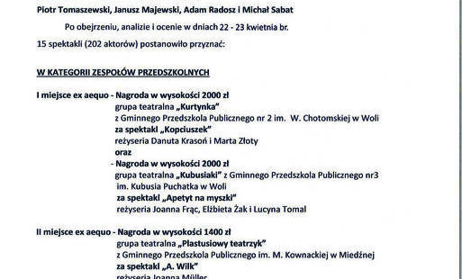 Zdjęcie do Protok&oacute;ł 26. Przeglądu Teatr&oacute;w Dziecięcych i Młodzieżowych "O tort Baby Jagi"