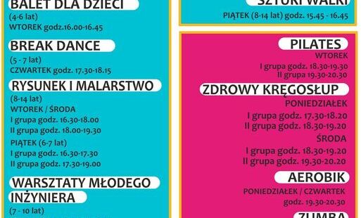 Zdjęcie do ZAJĘCIA STAŁE W SEZONIE 2026/2027