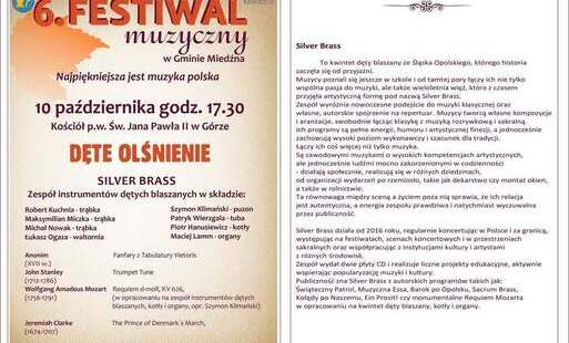 Zdjęcie do Dęte olśnienie 3. Koncert w ramach 6. Festiwalu Muzycznego w Gminie Miedźna